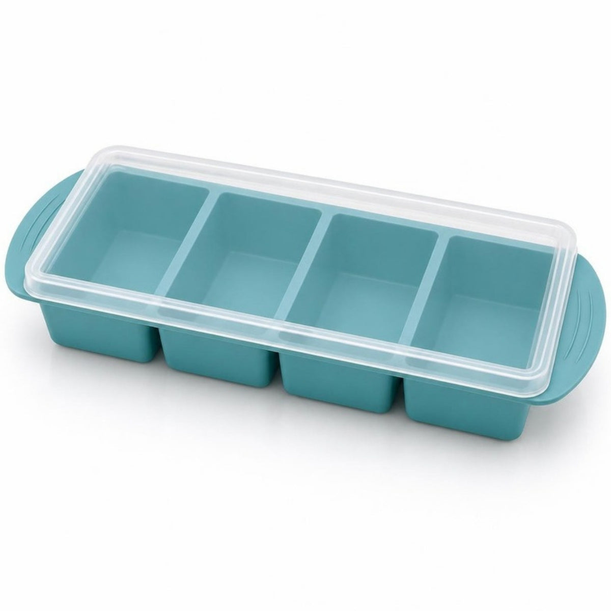 Forma de silicone Verde Água 4 compartimentos