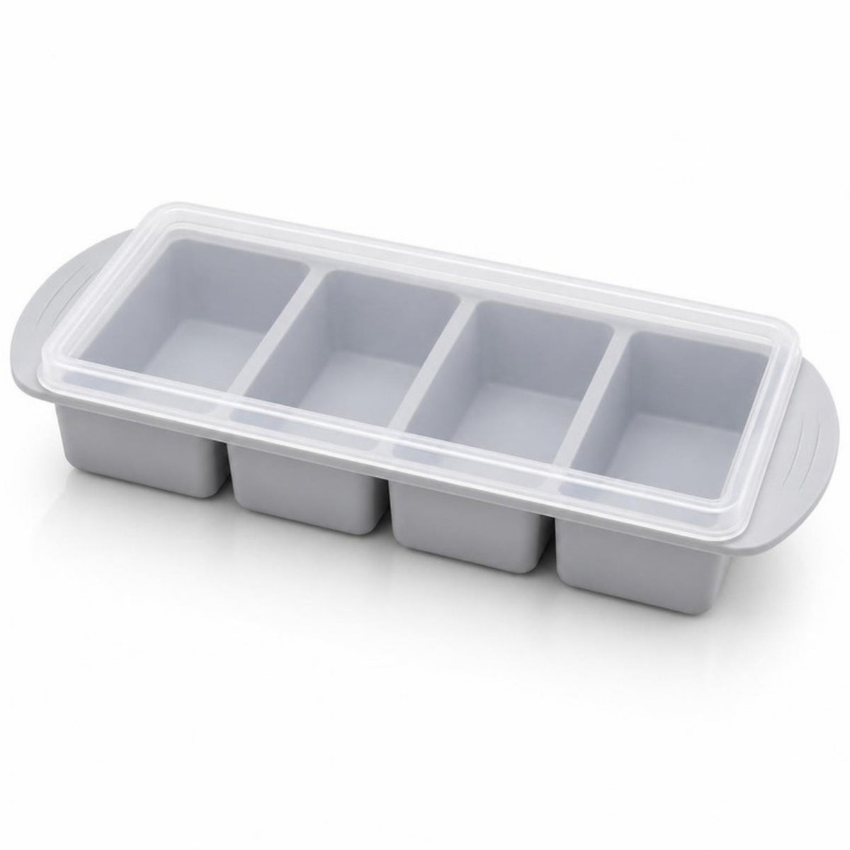 Forma de silicone Cinza 4 compartimentos