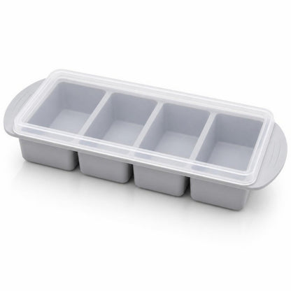 Forma de silicone Cinza 4 compartimentos