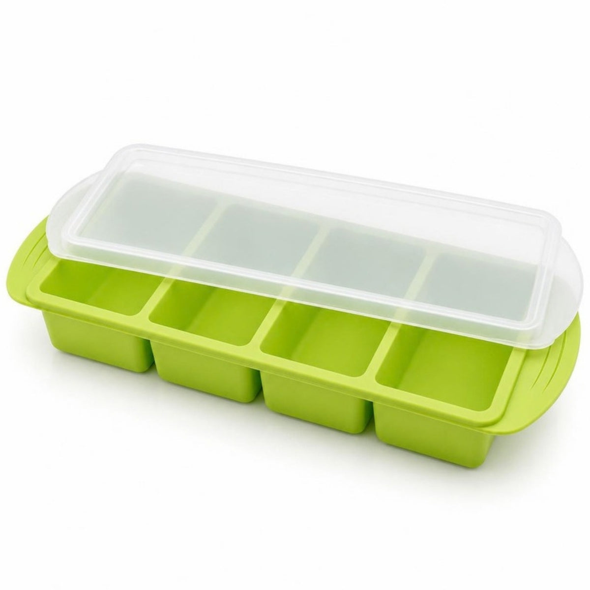 Forma de silicone Verde Limão 4 compartimentos