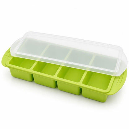 Forma de silicone Verde Limão 4 compartimentos
