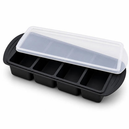 Forma de silicone Preta 4 compartimentos