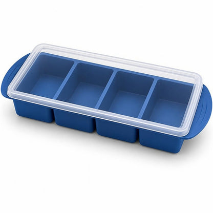 Forma de silicone Azul 4 compartimentos