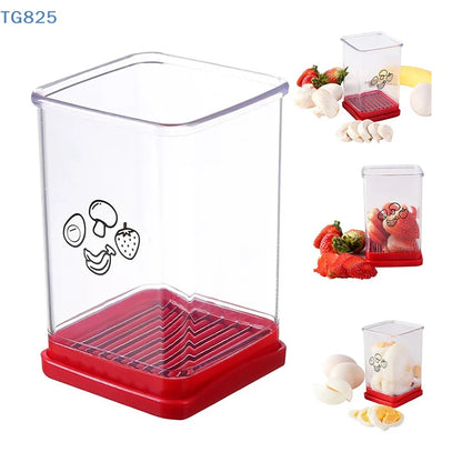 Cortador de Legumes e Frutas Multifuncional caixa vermelha