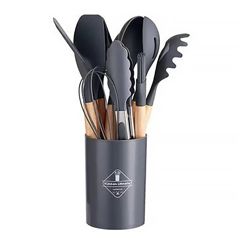 Utensílios de Cozinha de Silicone (KIT 12 UNIDADES)