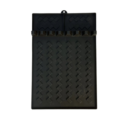 Suporte Grill Prático - tapete de silicone preto