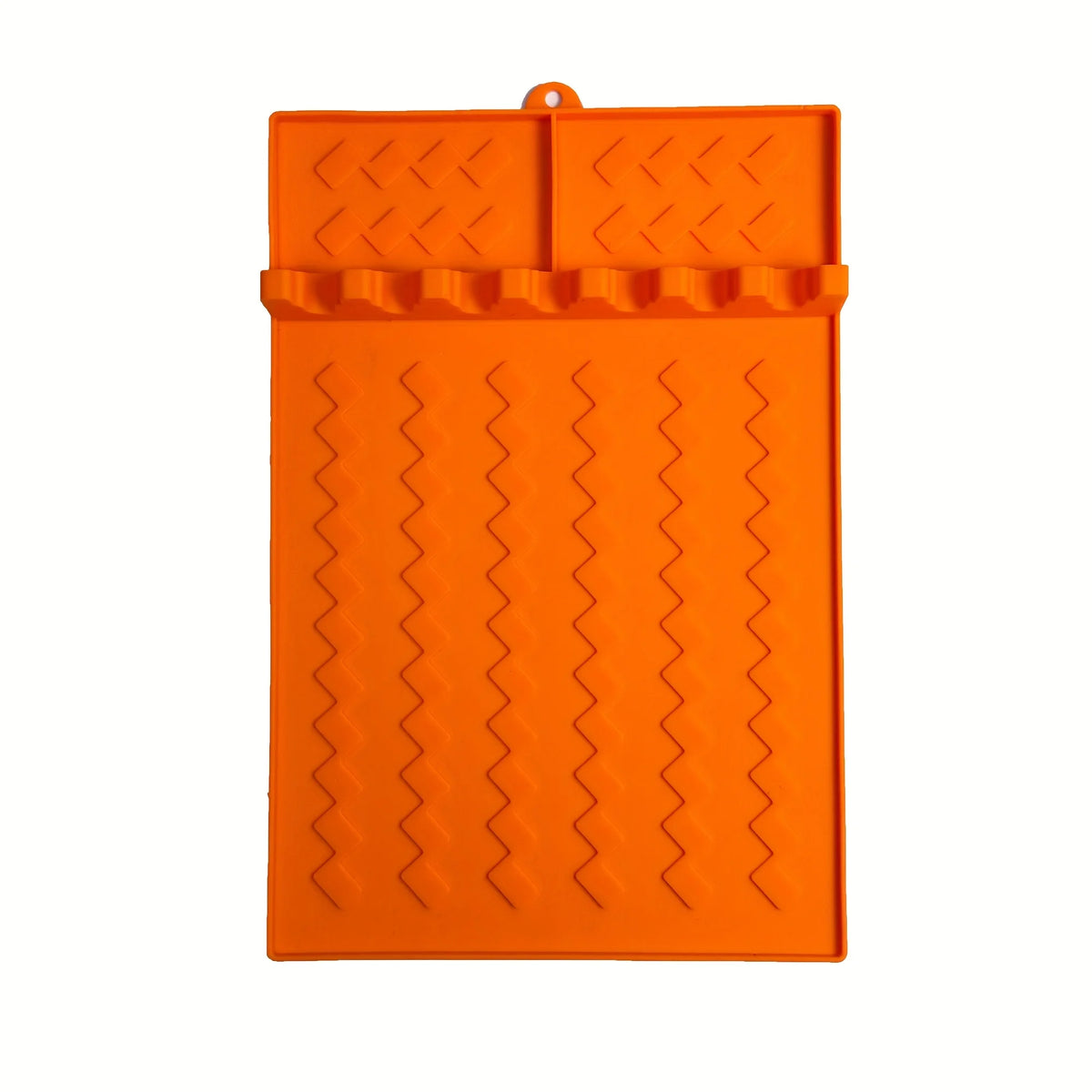 Suporte Grill Prático - tapete de silicone laranja