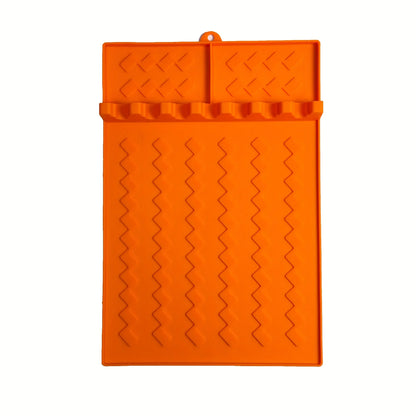 Suporte Grill Prático - tapete de silicone laranja