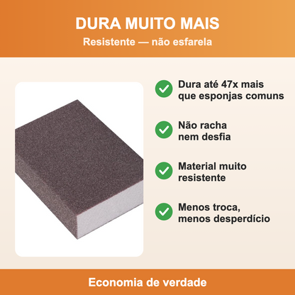 Dura muito mais que esponjas comuns